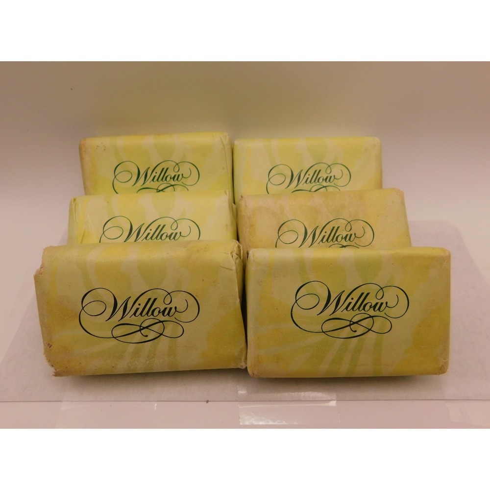 Lot Of 6 Vintage Avon Willow Bar Soap 1984